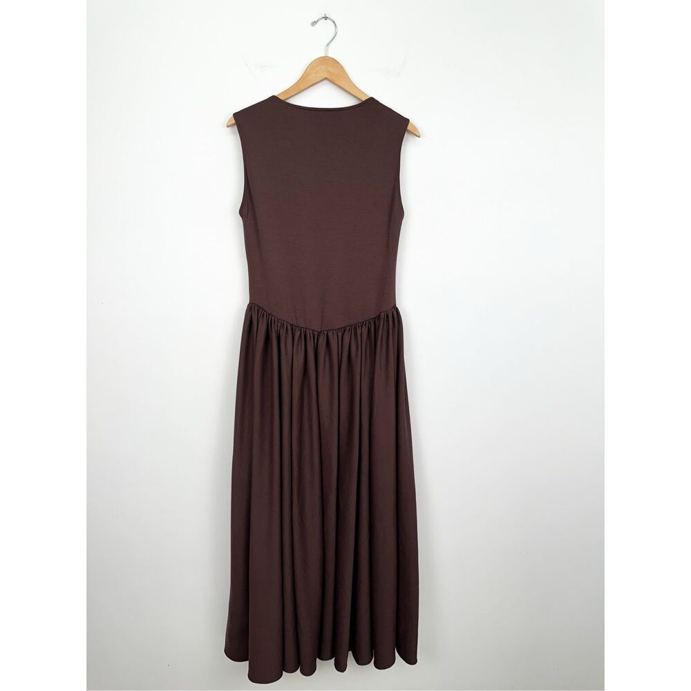 Square Neck Burgundy Maxi Dress - Women - Picture 3 of 12